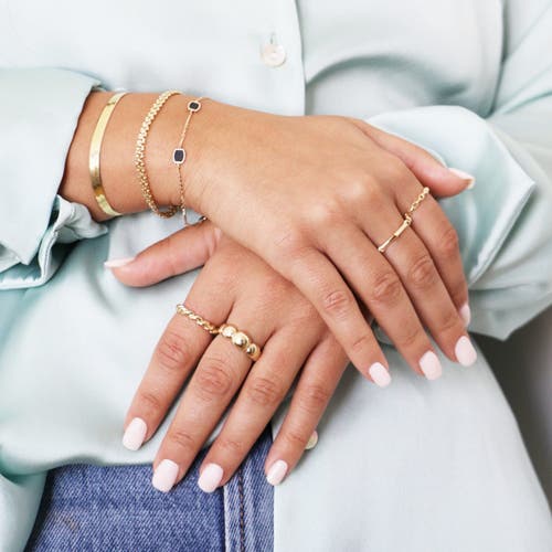 The Lovery Fine Jewelry Gold Bubble Ring In Gold