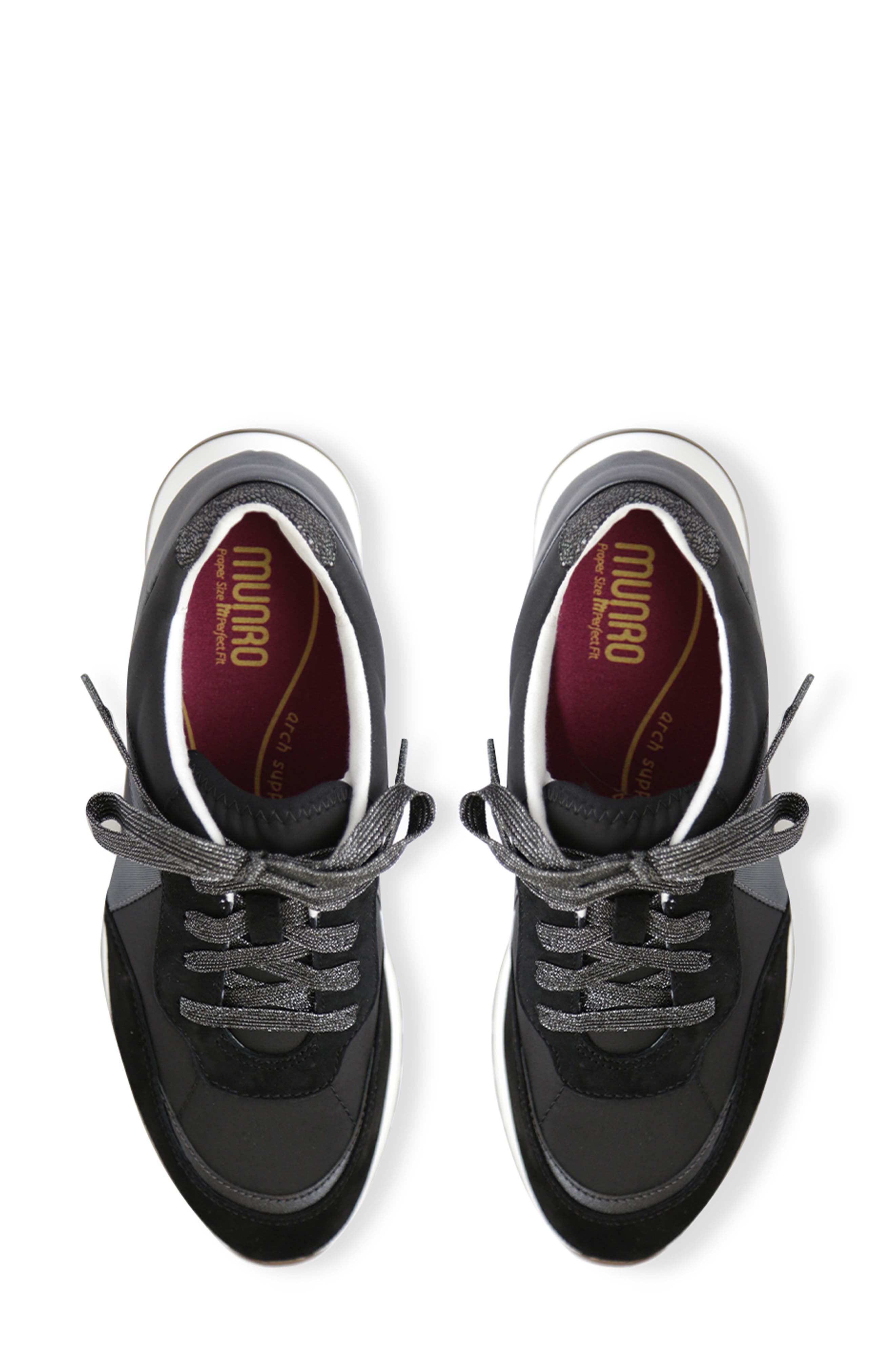 Piper Sneaker, Alternate, color, BLACK SUEDE