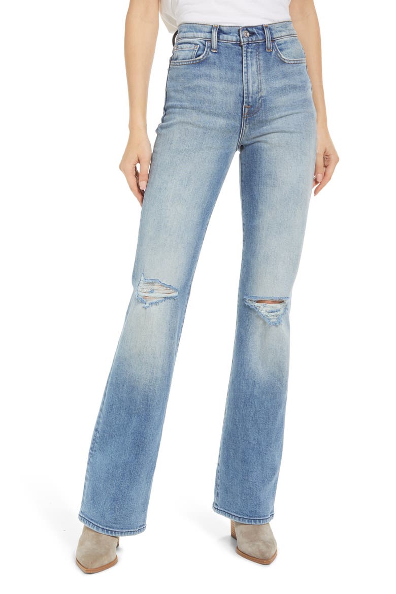 Easy Ripped Bootcut Jeans, Main, color, VENTURA BLOWNOUT KNEES
