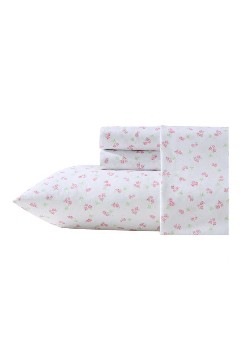 Mae Floral Print Sheet Set, Main, color, LT-PASTEL PINK