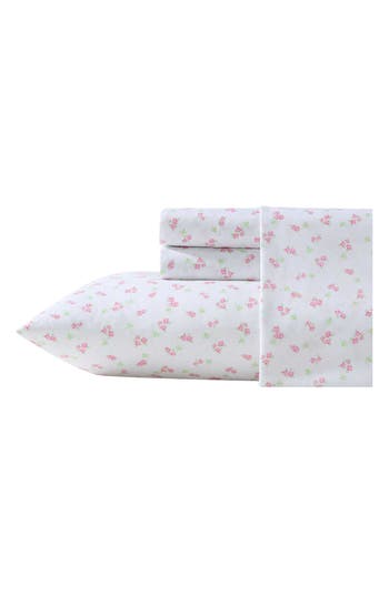 Laura Ashley Busy Bee Queen Sheet Set In Lt-pastel Pink