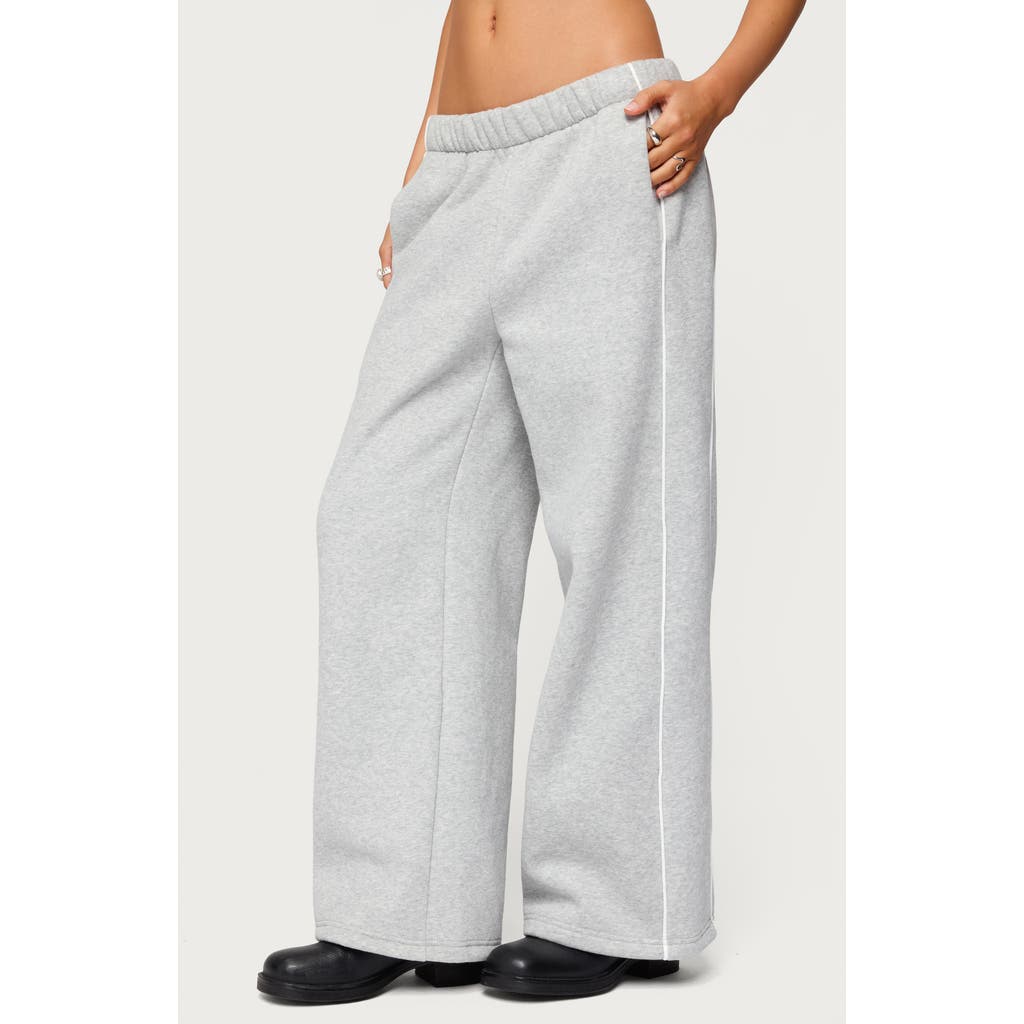 Edikted Autumn Cotton Blend Sweatpants In Gray