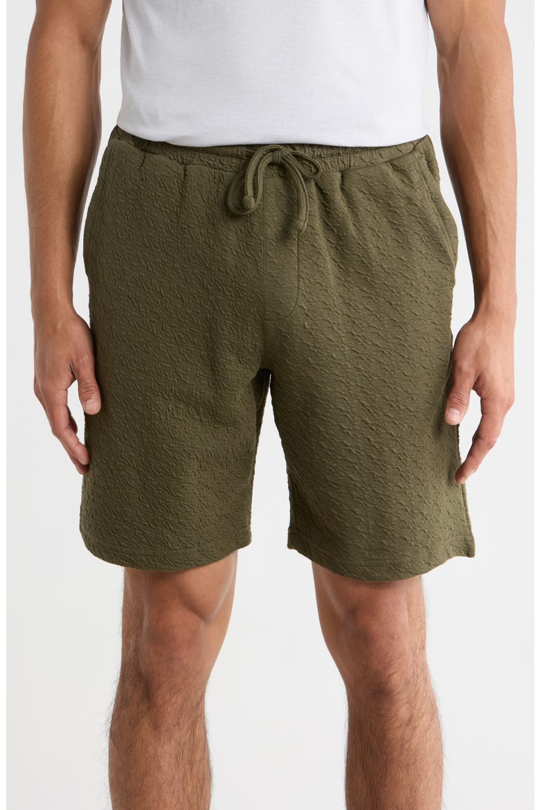 Textured Shorts, Main, color, OLIVE