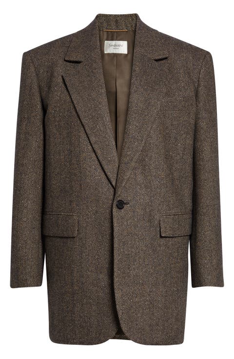 Wool Herringbone Jacket