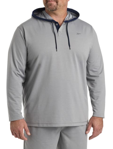 Big & Tall French Terry Performance Henley Hoodie