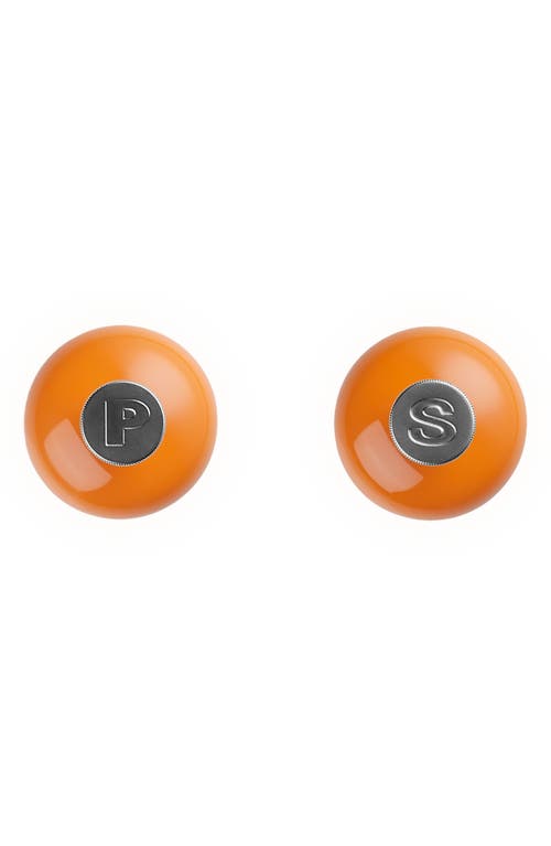 Le Creuset Petite Salt And Pepper Mill Set With Adjustable Grind In Flame