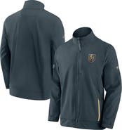 FANATICS Men's Fanatics Branded Gray Vegas Golden Knights Authentic Pro Rink Coaches Full-Zip Jacket