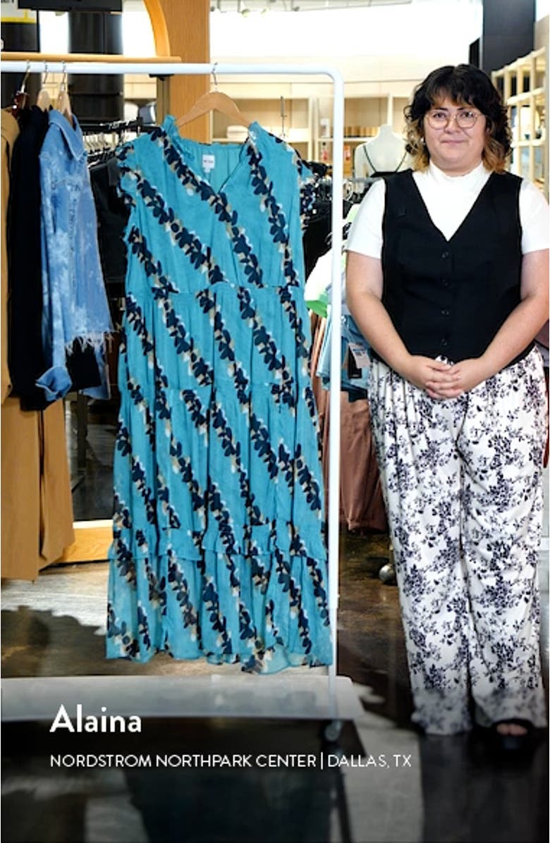 Rolling Reef Ruffle Trim Maxi Dress, sales video thumbnail