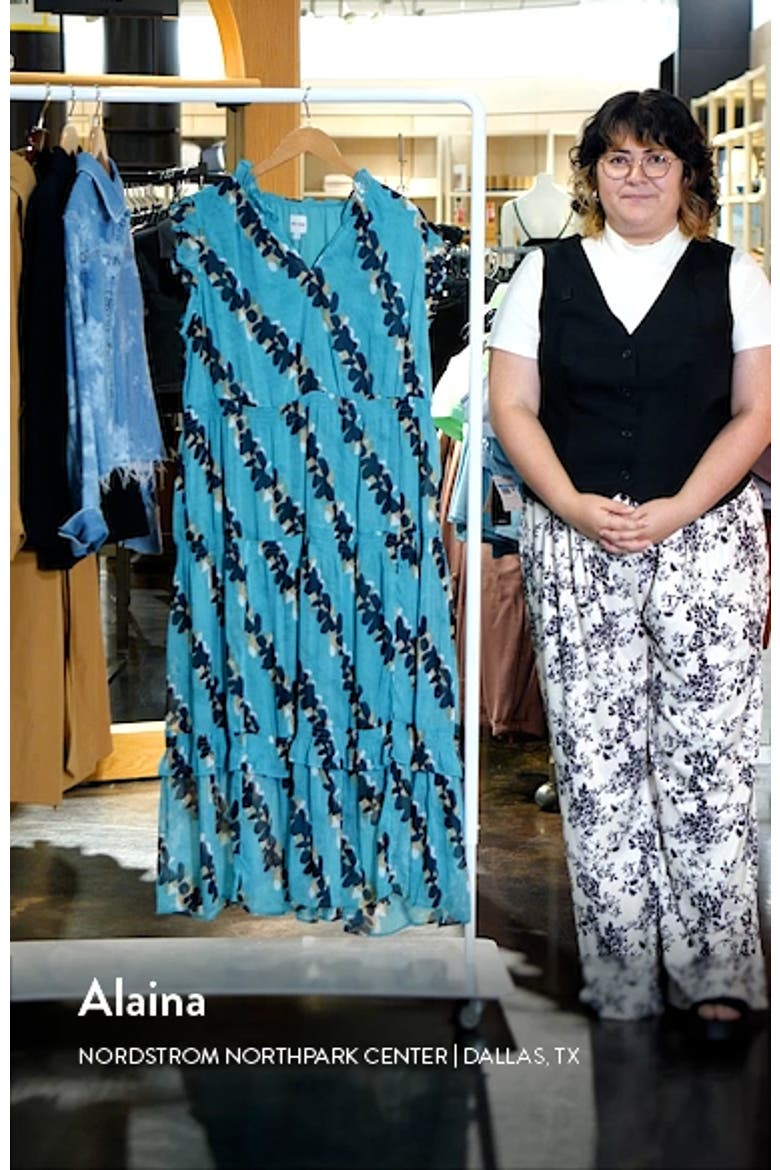 Rolling Reef Ruffle Trim Maxi Dress video