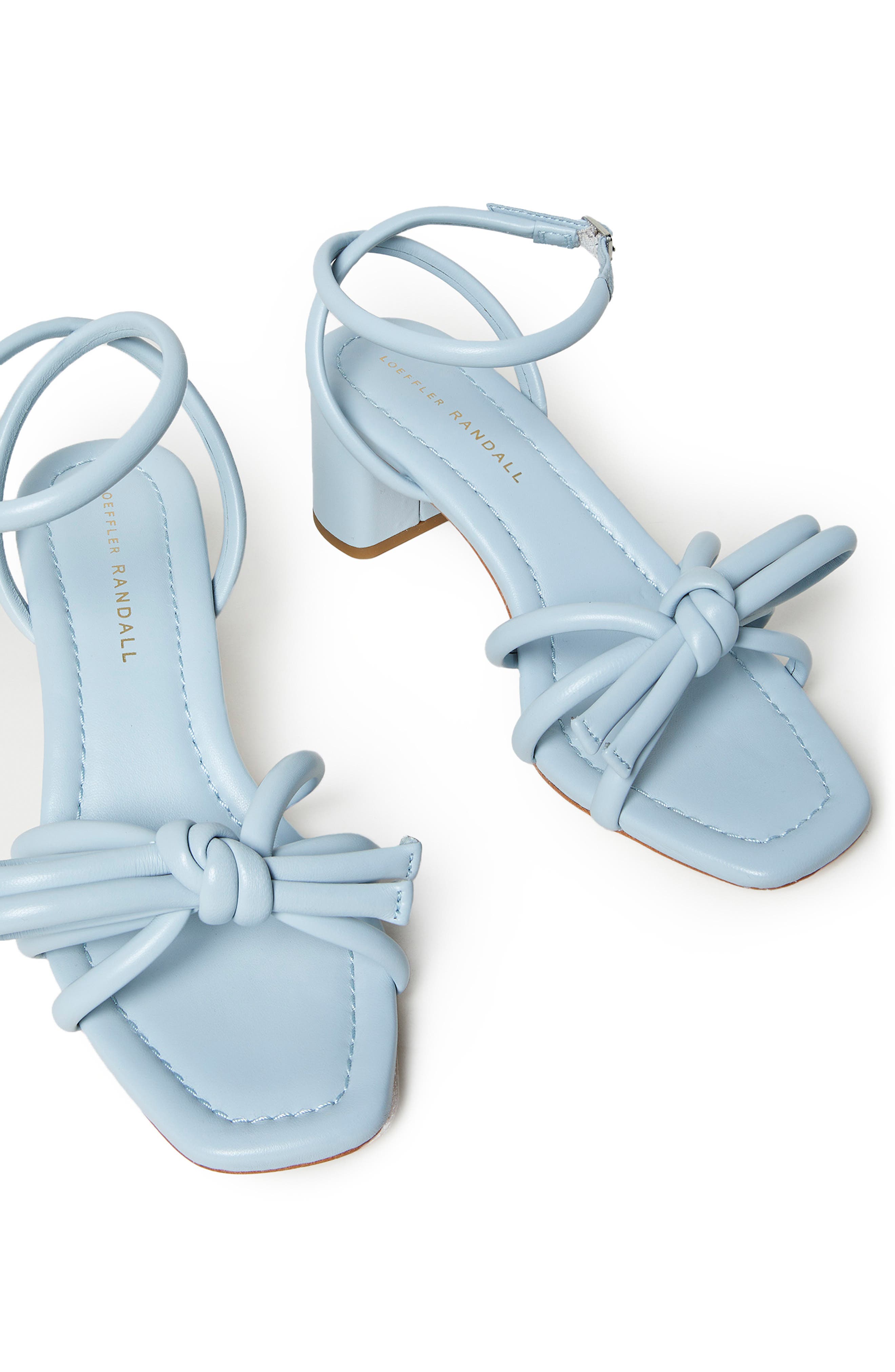 Loeffler Randall Mikel Bow Sandal, Alternate, color, Blue