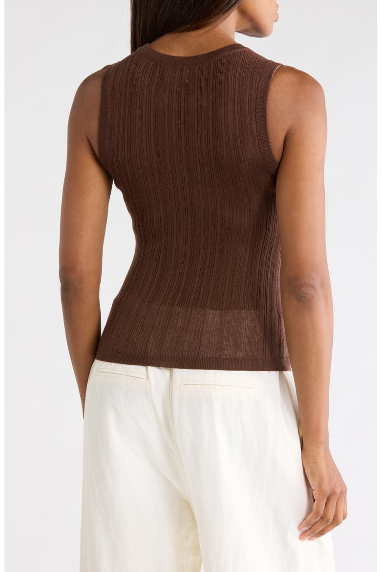 Doria Rib Knit Tank, Alternate, color, TRUFFLE