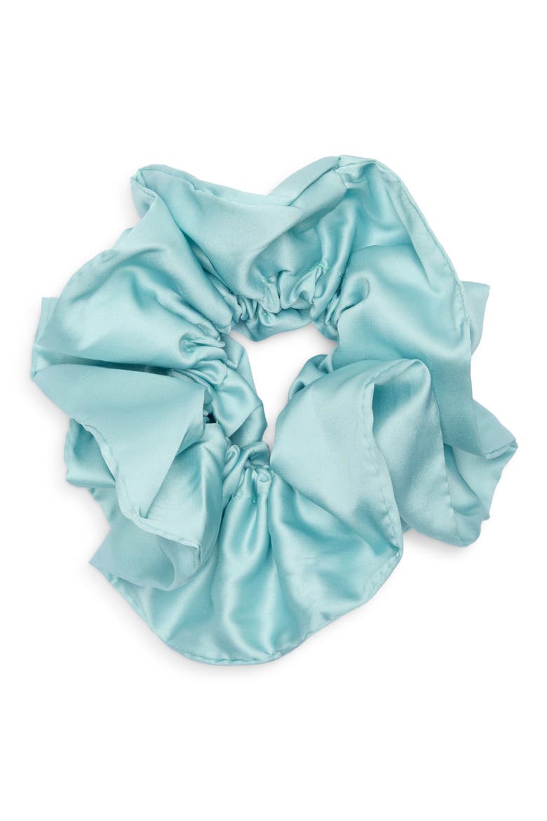 Oversize Satin Scrunchie, Main, color, MINT