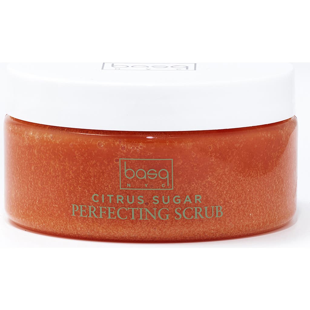 Basq Nyc Citrus Sugar Skin Perfecting Scrub In Orange