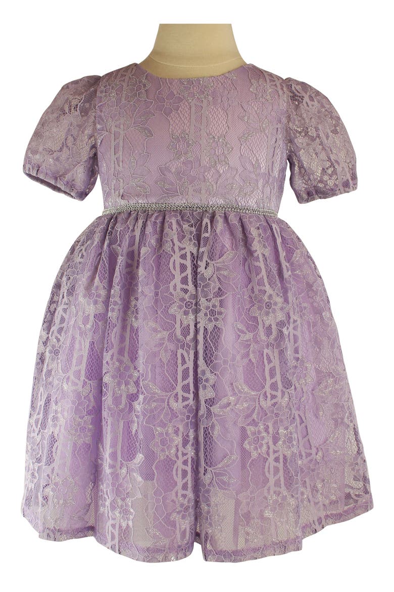Kids' Floral Lace Dress, Main, color, LAVENDER