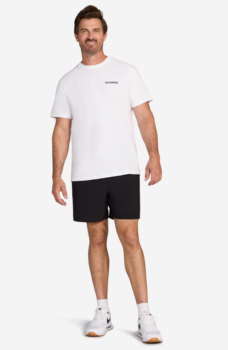 Bad Birdie Pit Crew Graphic T-Shirt, Alternate, color, Brilliant White