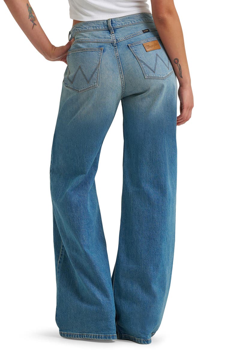 Low Rise Baggy Wide Leg Jeans, Alternate, color, GLACIER
