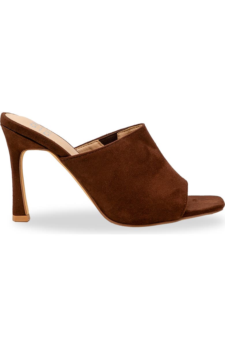 CHASE AND CHLOE Open Toe Mule, Alternate, color, Brown