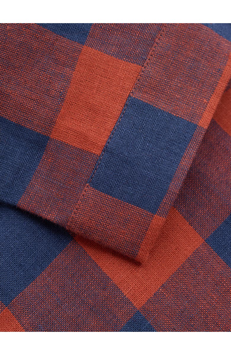 Celtic & Co. Check Swing Blouse, Alternate, color, Rust / Navy Check