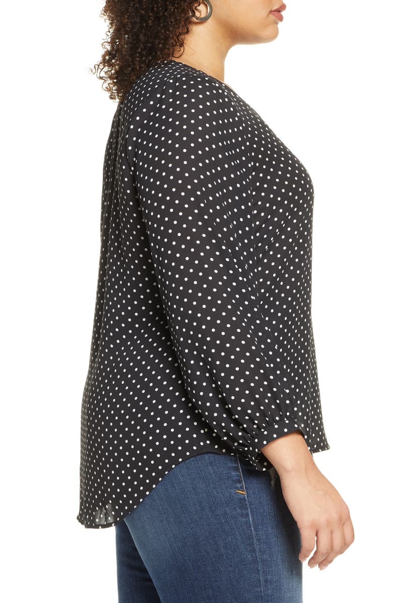 Halogen<sup>®</sup> V-Neck Blouse, Alternate, color, 