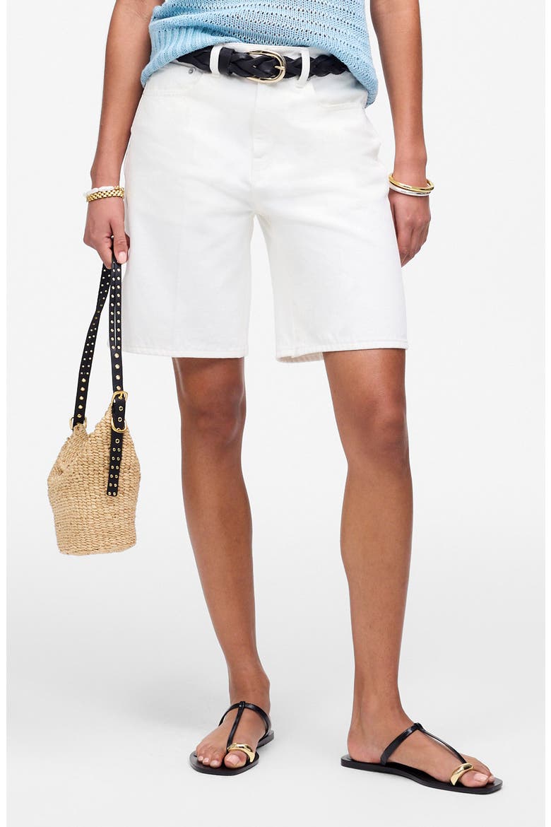 1997 Denim Bermuda Shorts, Main, color, PURE WHITE