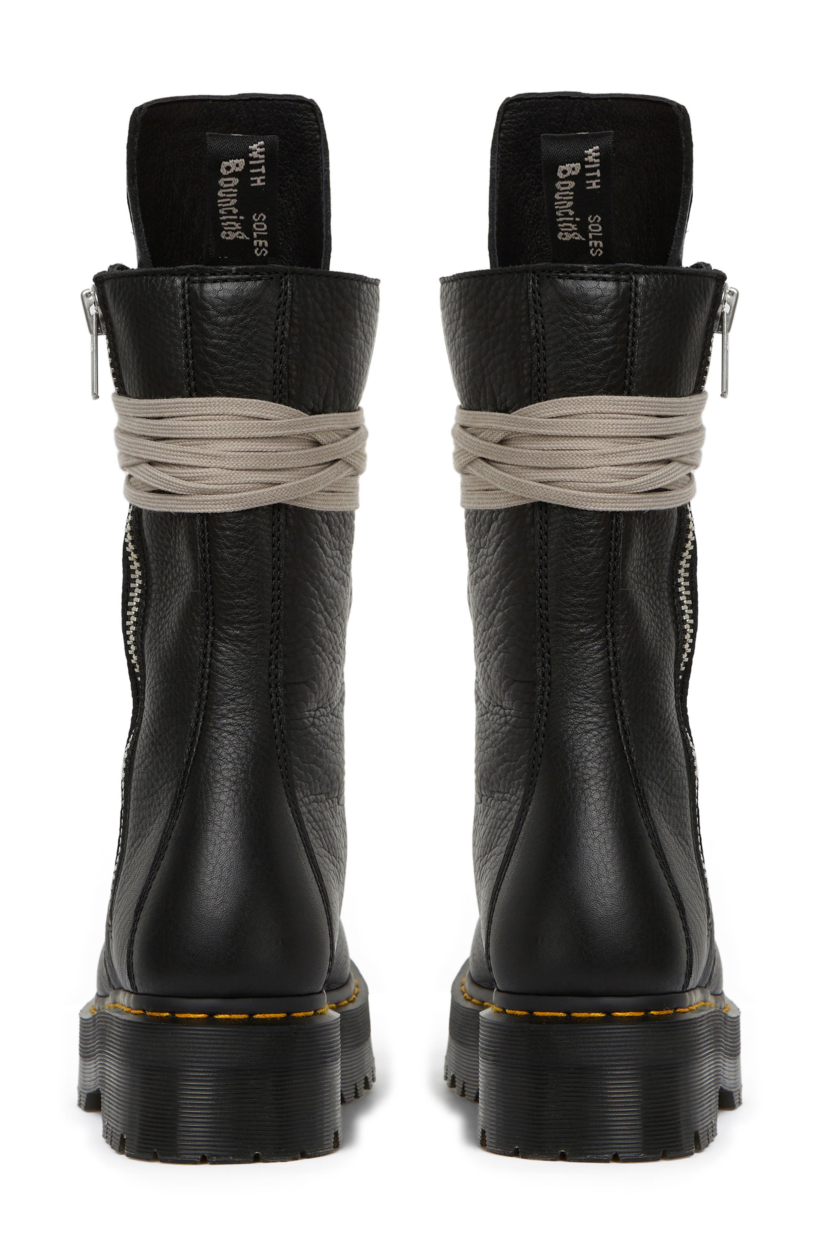 Rick Owens x Dr. Martens Genuine Calf Hair Boot, Alternate, color, 