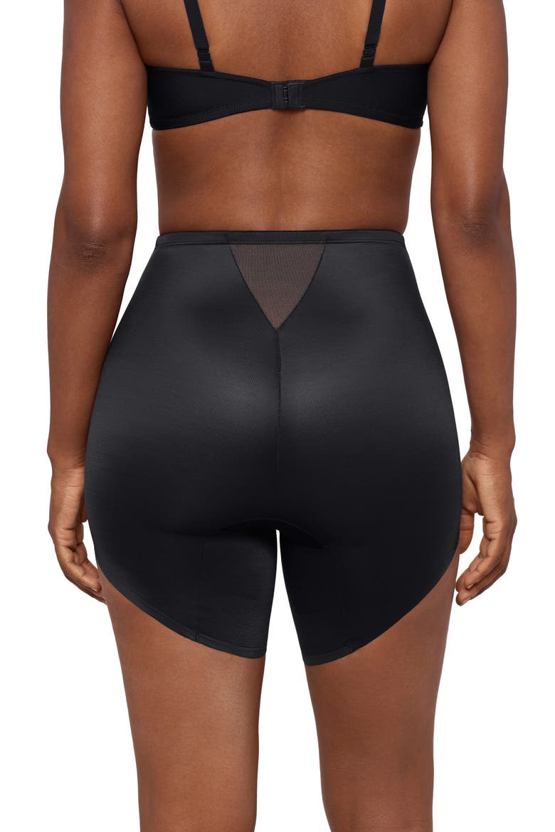 Show Stopper Slanted Hem Shorts, Alternate, color, BLACK