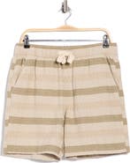 Lucky Brand Dobby Stripe Drawstring Shorts