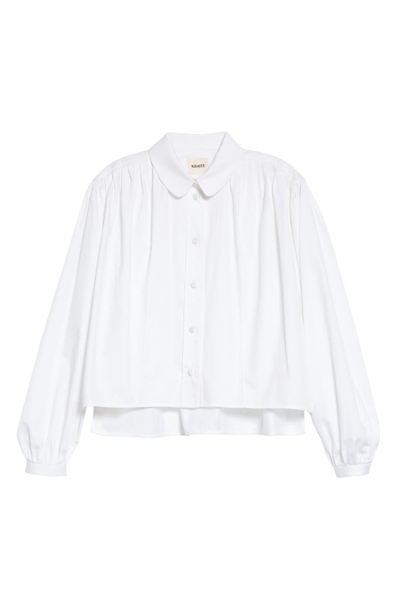 Khaite The Carolanne Crop Poplin Top, Alternate, color, 