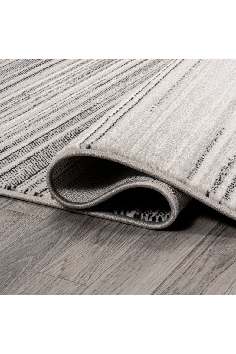 Austin Gradient Striped Area Rug, Alternate, color, Gray/Black