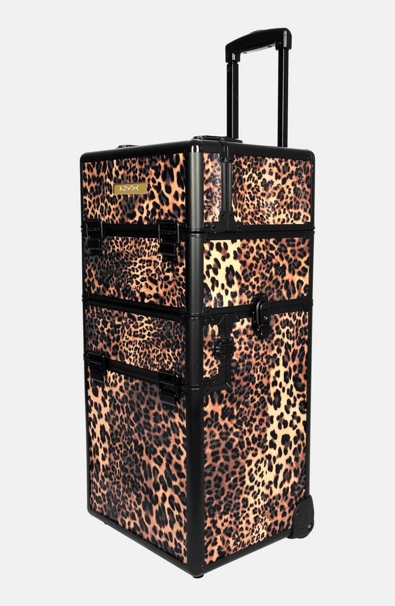 NYX PROFESSIONAL MAKEUP NYX Leopard Cosmetics Train Case, Main, color, 