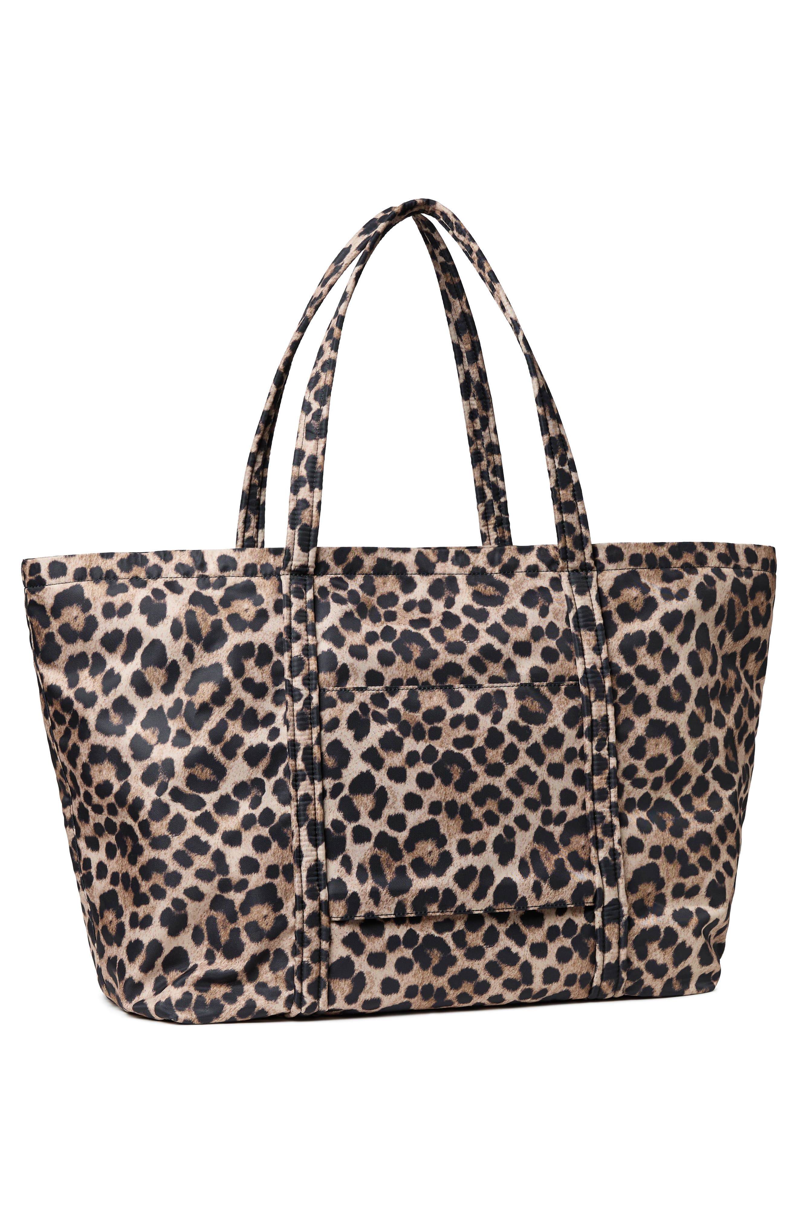 Loeffler Randall Dina Leopard Print Tote, Alternate, color, 