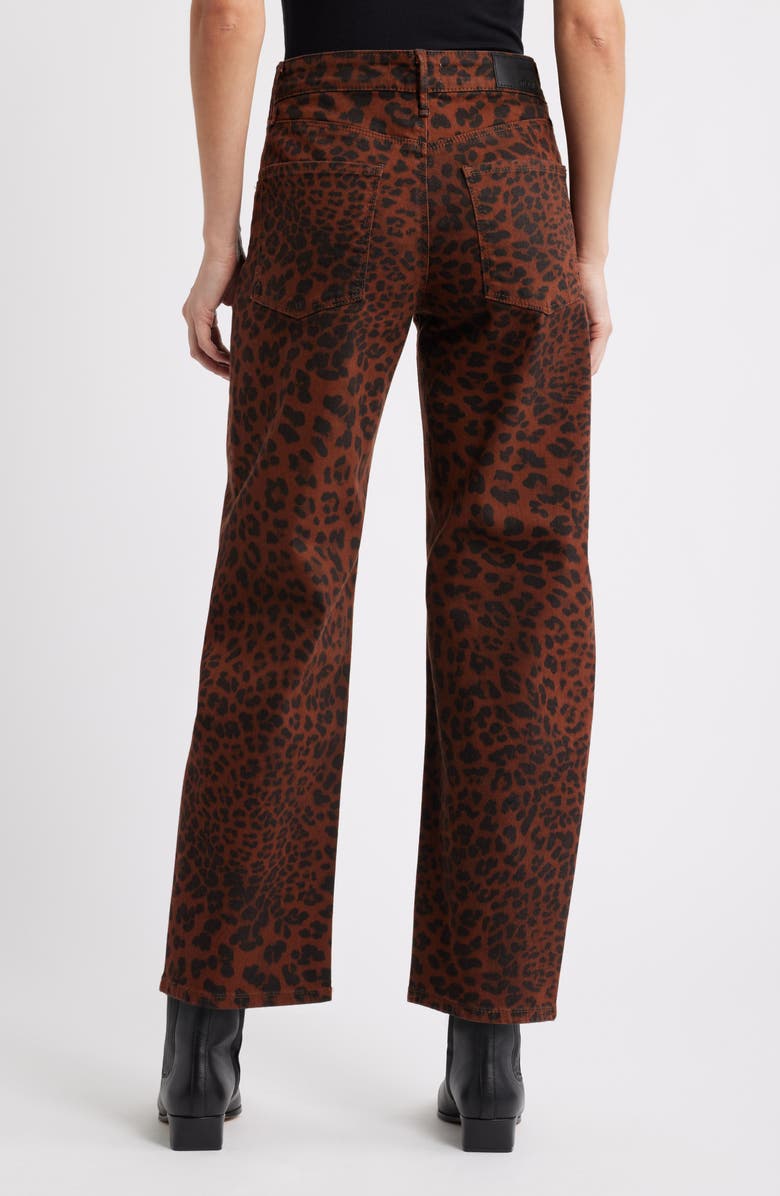 Mavi Jeans Nica High Waist Barrel Leg Jens, Alternate, color, Brown Cita Denim