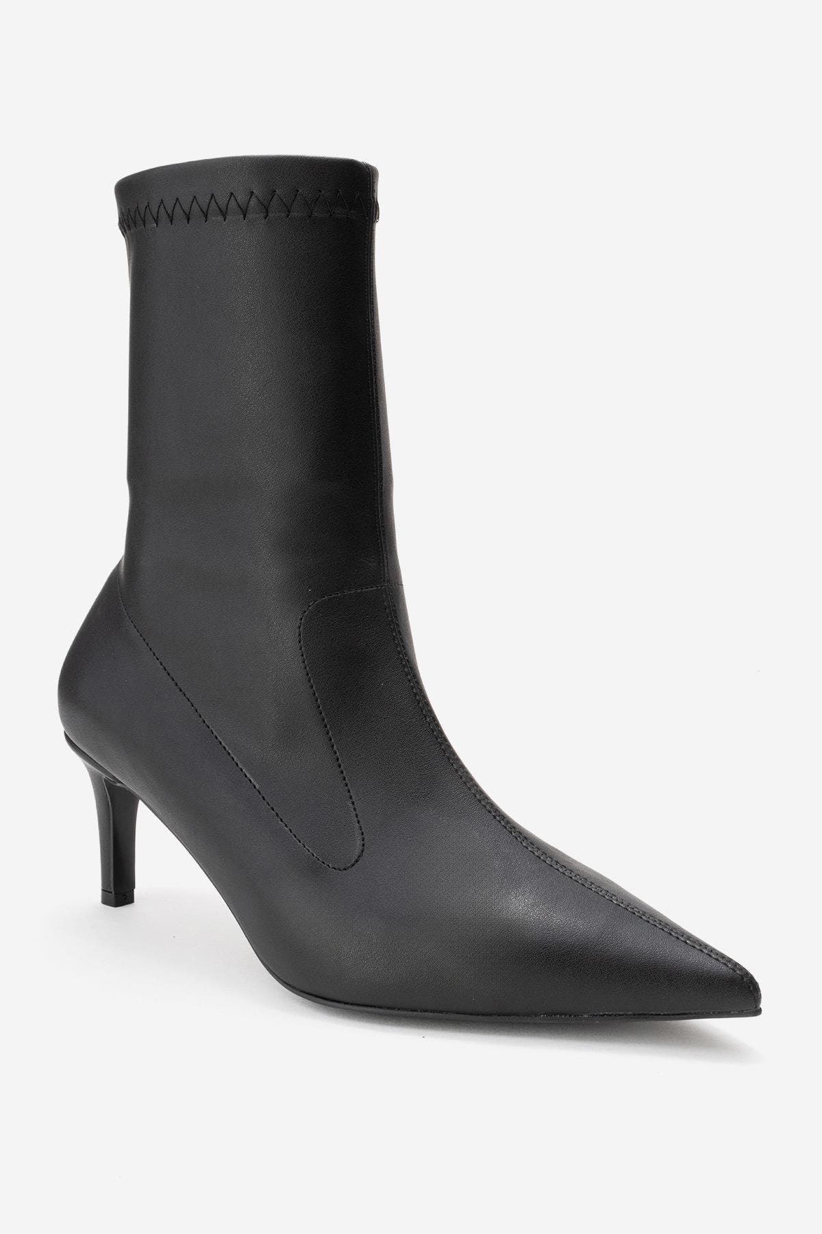 Prologue Shoes Rossano Stiletto Heel Boot, Alternate, color, Black