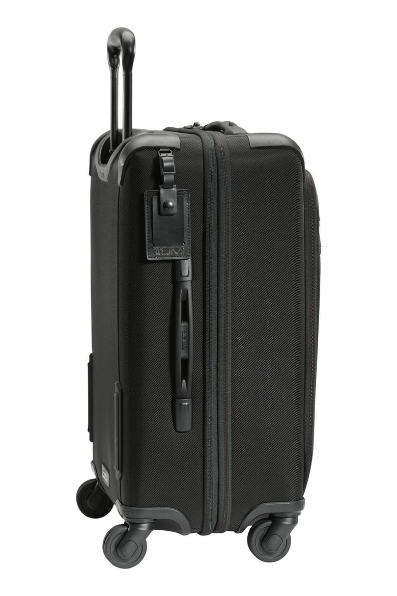 Aerotour Front Pocket Expandable Carry-On, Alternate, color, BLACK