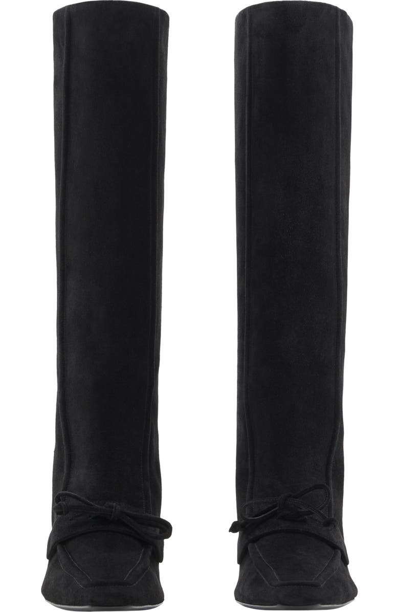 Burberry Storm Tall Suede Boot, Alternate, color, Black