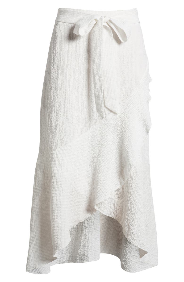 Anne Klein Tie Waist Ruffle Skirt, Alternate, color, 