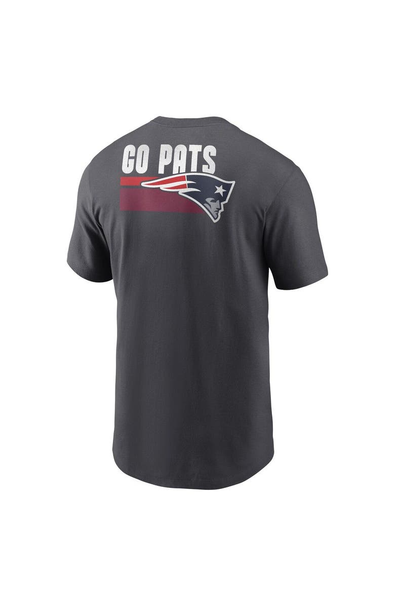 Nike Men's Nike Anthracite New England Patriots Blitz Essential T-Shirt, Alternate, color,