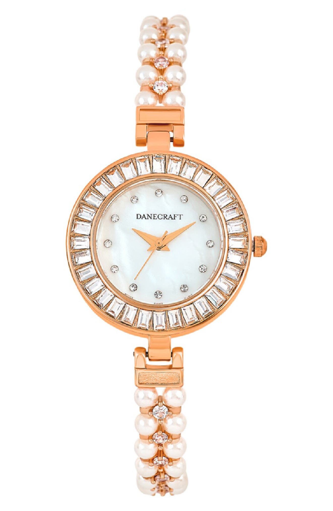 Danecraft Mother-of-Pearl Quartz Bracelet Watch, 20mm