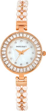 Danecraft Mother-of-Pearl Quartz Bracelet Watch, 20mm