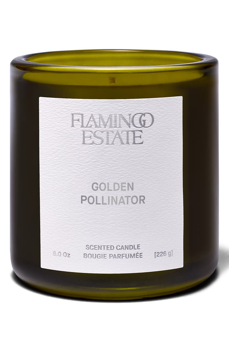 FLAMINGO ESTATE Golden Pollinator Candle, Main, color,