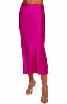 Krisia Silk Midi Skirt