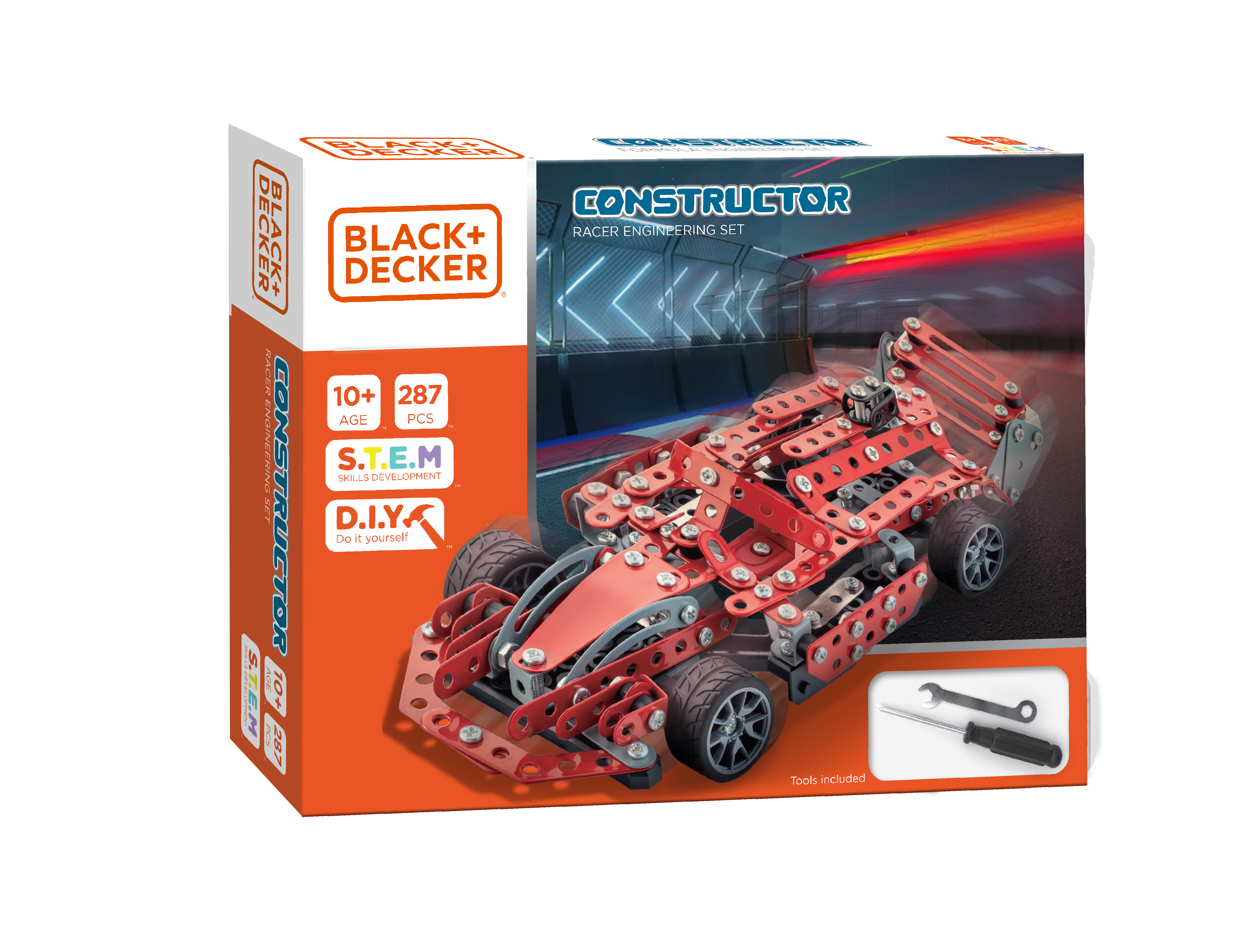 Black + Decker Racer set - 287 pcs in Multi Color 