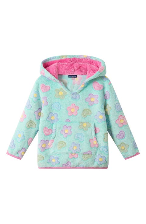 Kids' Floral Plush Hoodie (Toddler & Little Kid)