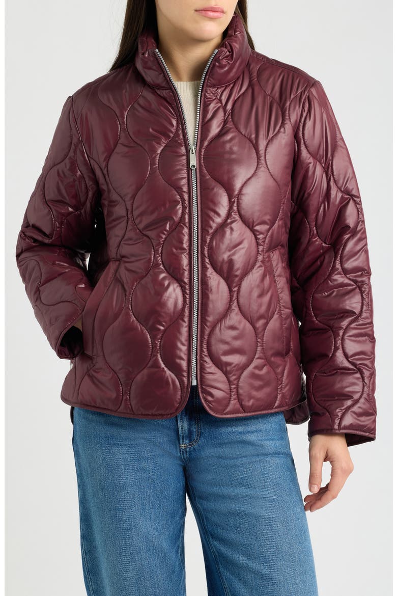 Onion Quilted Jacket, Main, color, FRENCH BURGUNDY