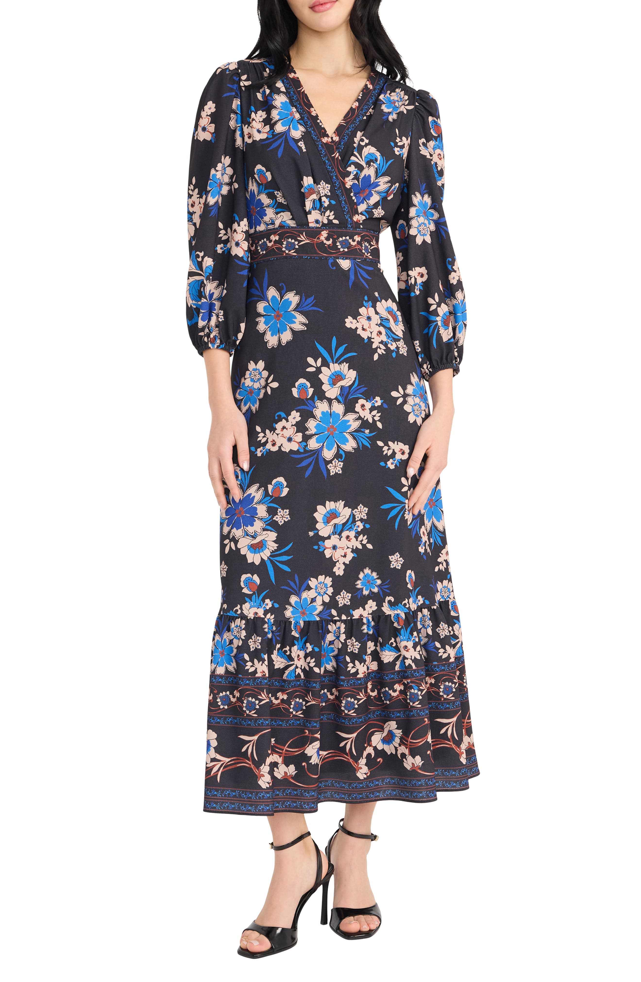 Donna Morgan Tiered Maxi Dress