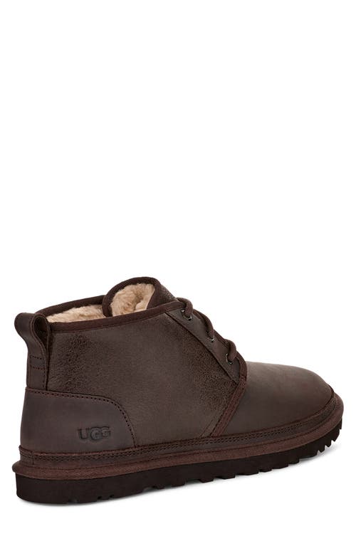 Ugg Mens Neumel Distressed Logo-debossed Suede Chukka Boots In Burnt Cedar
