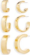 Tasha 3-Pack Assorted Hoop Earrings