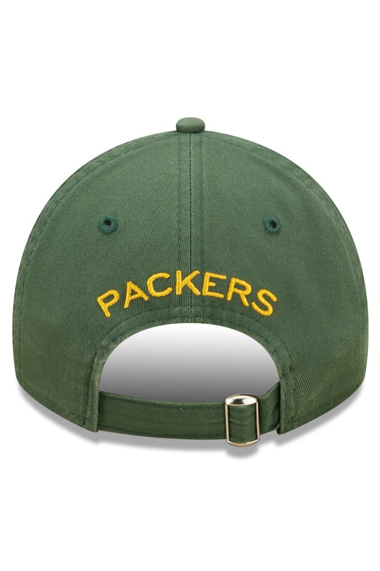 Men's New Era Green Green Bay Packers 2022 Sideline 9TWENTY Historic Adjustable Hat, Alternate, color, Green