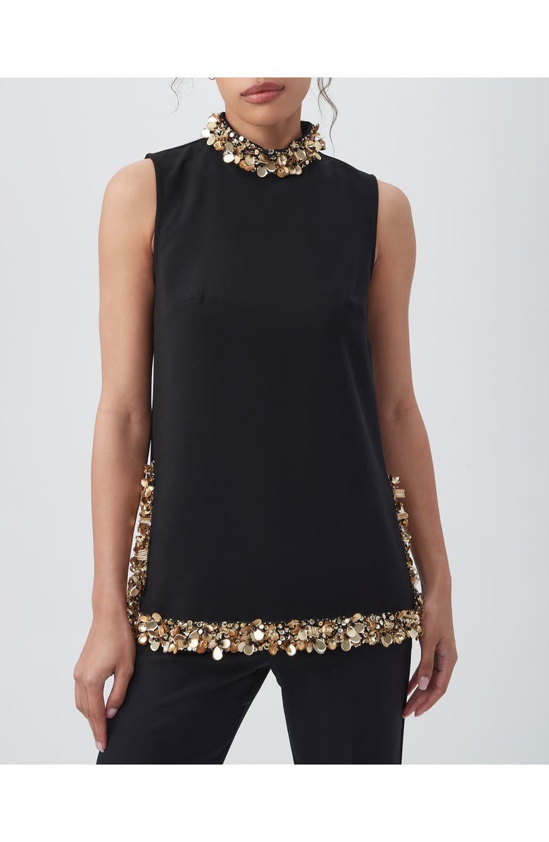 Trina Turk Wonderous 2 Top, Main, color, Black