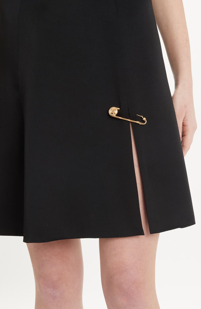 Versace Safety Pin A-Line Dress, Alternate, color,